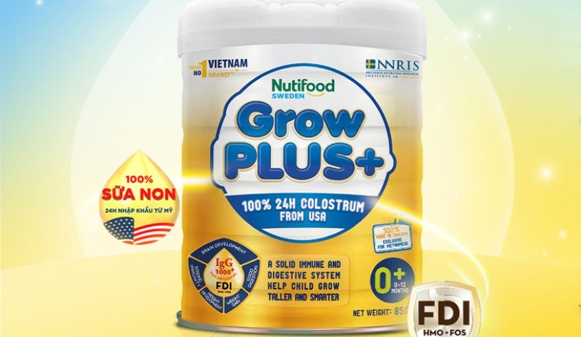 Sữa bột Nutifood GrowPLUS+ vàng (sữa non) hương vani 800g (0 - 12 tháng) Sữa bột Nutifood GrowPLUS+ vàng (sữa non) hương vani 800g (0 - 12 tháng)