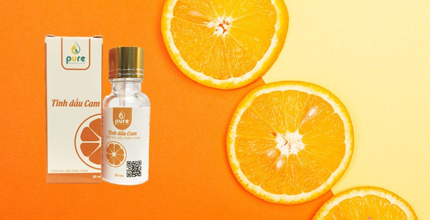 Tinh dầu cam Pure 20 ml chứa các thành phần tự nhiên, cung cấp nhiều dưỡng chất cho da
