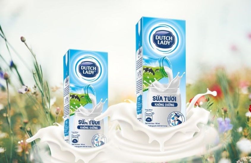 Thùng 48 hộp sữa tươi Dutch Lady không đường 180ml Thùng 48 hộp sữa tươi Dutch Lady không đường 180ml