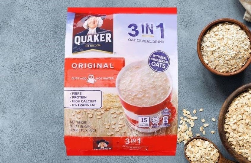 Yến mạch nguyên chất cán vỡ vị truyền thống Quaker 420g (dành cho bé từ 3 tuổi) Yến mạch nguyên chất cán vỡ vị truyền thống Quaker 420g (dành cho bé từ 3 tuổi)