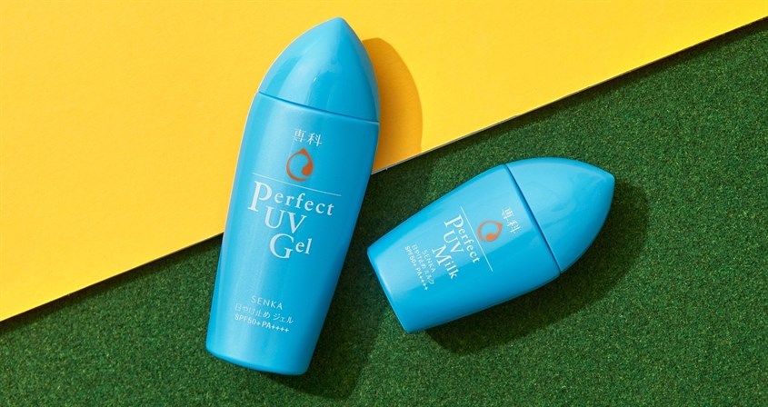 Gel sữa chống nắng Senka ẩm mượt cho da khô 80g