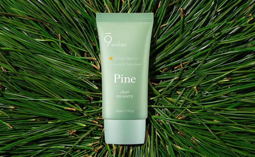 Kem chống nắng thanh lọc và phục hồi da 9 Wishes Pine SPF 50+ PA++++ 50 ml 