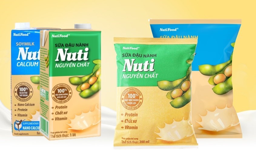 Sữa đậu nành Nuti cũng là thương hiệu quen thuộc với nhiều người