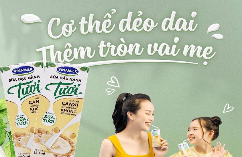 Sữa đậu nành tươi Vinamilk được nhiều người lựa chọn