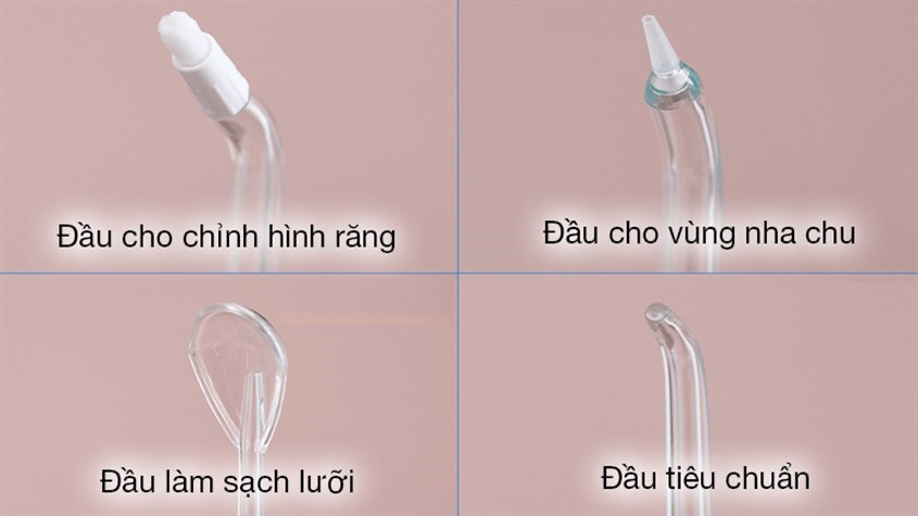 Các đầu tăm sẽ được phân loại với các tác dụng riêng biệt