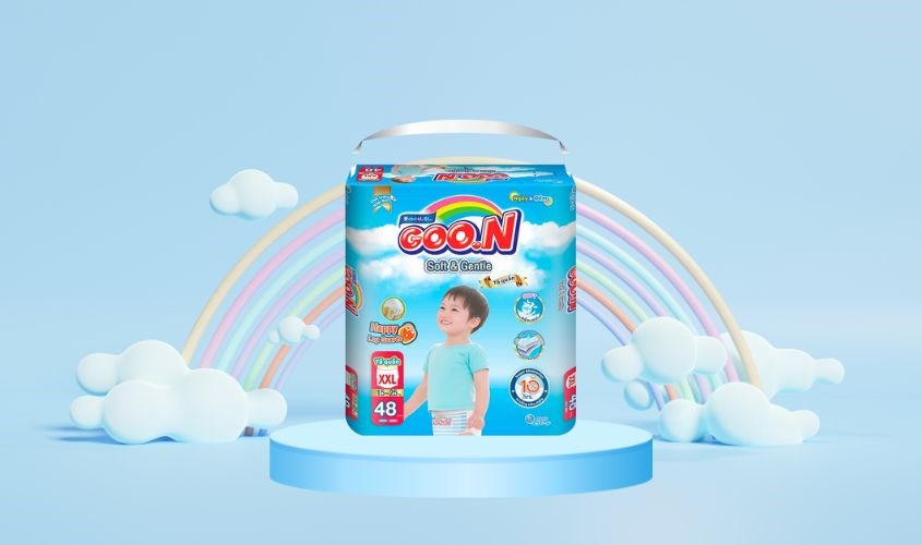 Tã quần GOO.N Soft & Gentle size XXL 48 miếng (15 - 25 kg)