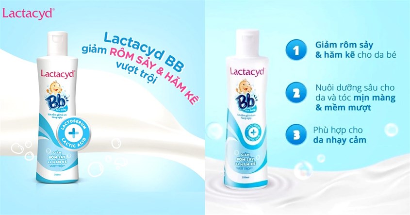 Sữa tắm & gội 2in1 cho bé Lactacyd Gentle Care hương dịu nhẹ 250 ml (mọi độ tuổi)