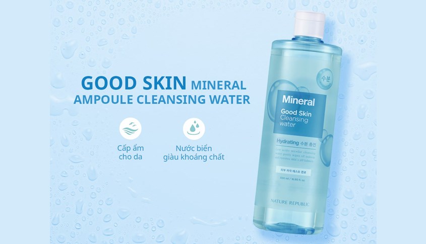 Nước tẩy trang dưỡng ẩm cho da Nature Republic Good Skin 500 ml