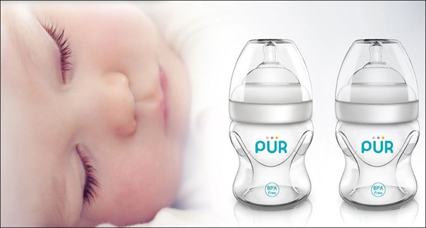 Bình sữa nhựa PP Pur Milk Safe 9811 cổ rộng 150 ml (0 - 3 tháng)