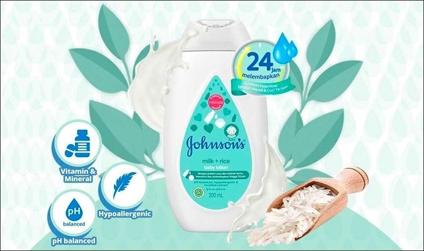 Sữa dưỡng thể cho bé Johnson