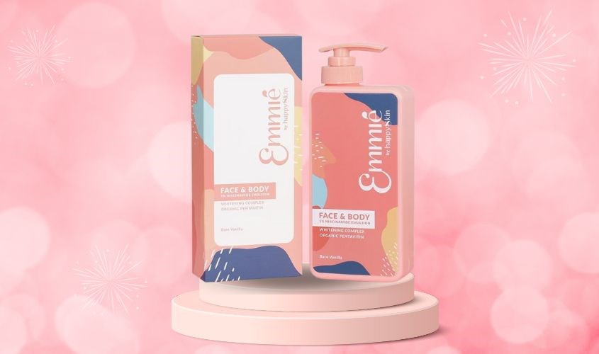 Kem dưỡng trắng toàn thân 5% Niacinamide Emmié Face & Body Emulsion 250g