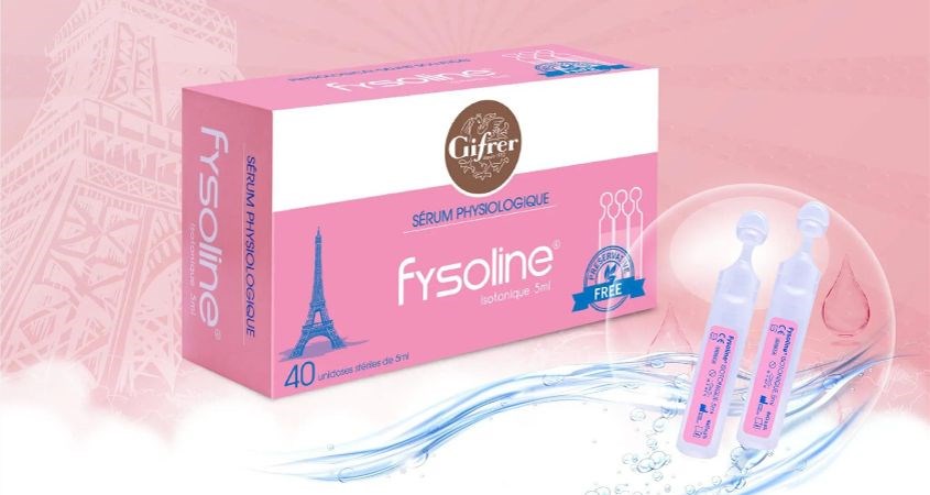 Dung dịch nước muối sinh lý vệ sinh mắt mũi Fysoline 5 ml (hộp 40 ống)