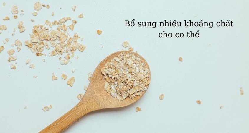 Yến mạch bổ sung đầy đủ khoáng chất cho cơ thể mẹ bầu
