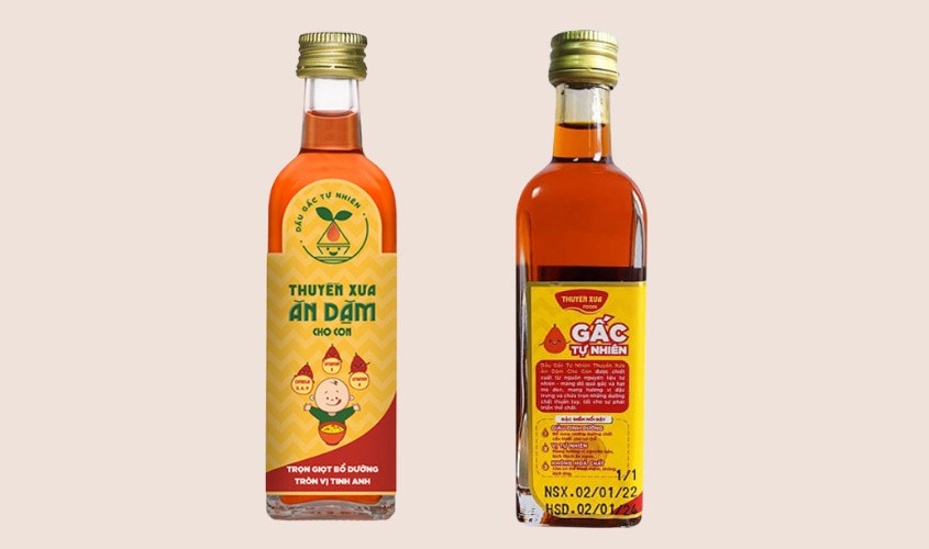 Dầu gấc Thuyền Xưa ăn dặm cho bé chai 65 ml (từ 6 tháng)