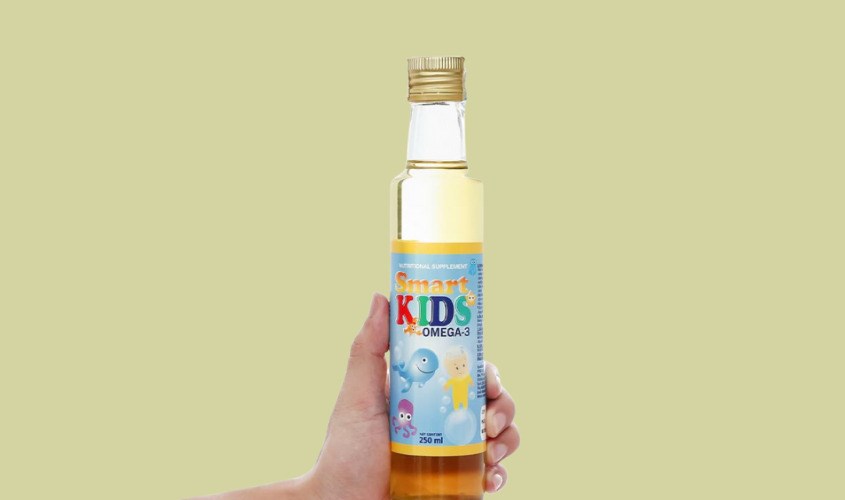 Dầu cá hồi Smart Kids Omega 3 ăn dặm cho bé chai 250 ml (từ 7 tháng)