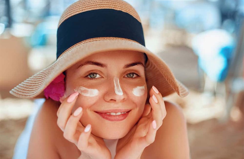 Không nên dùng kem chống nắng toàn thân cho vùng da mặt