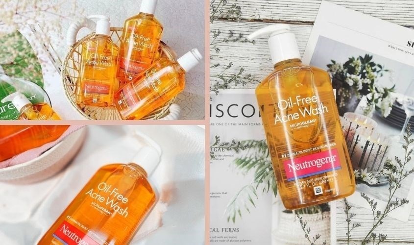 Sữa rửa mặt Neutrogena Oil-Free Acne Wash giúp làm sạch sâu cho da