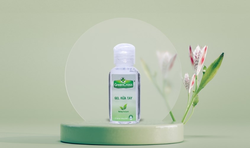Gel rửa tay khô Green Cross hương trà xanh 60 ml