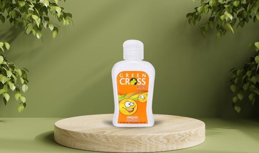 Gel rửa tay khô Green Cross trẻ em hương cam chai 100 ml