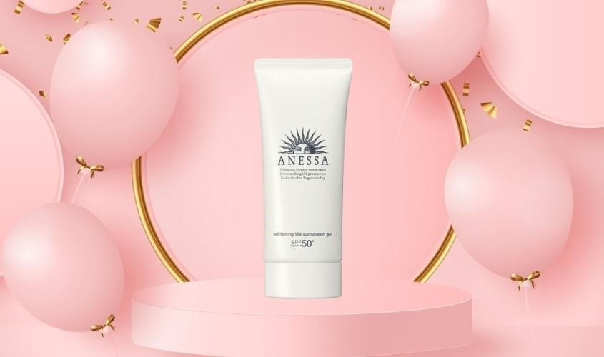  kem chống nắng Anessa Shiseido Whitening UV Sunscreen Gel SPF50+ PA+++