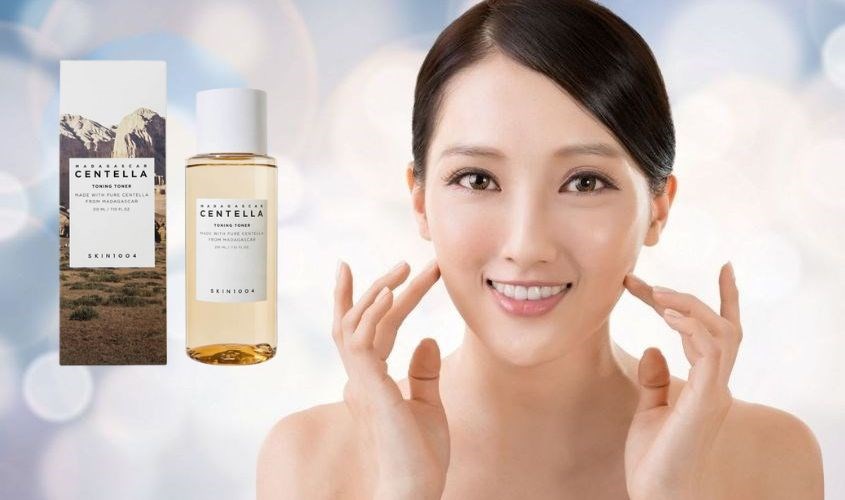 Nước hoa hồng Skin1004 tinh chất rau má 210 ml
