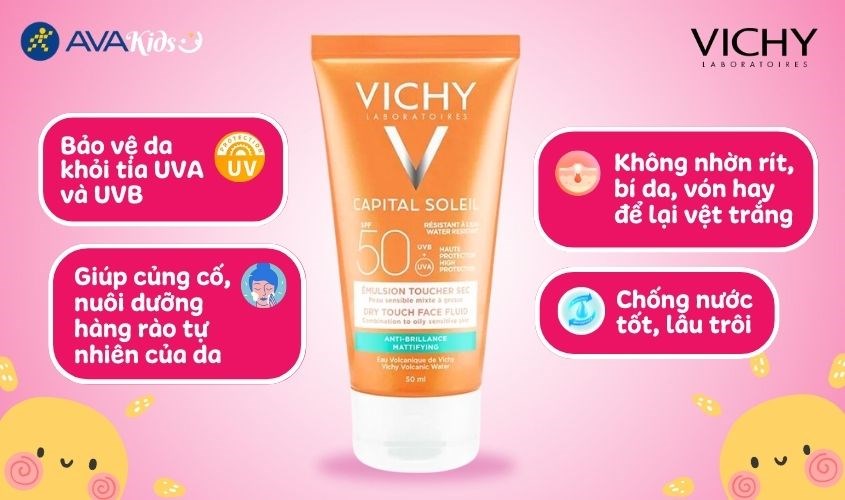 Vichy Ideal Soleil Mattifying Face Fluid Dry Touch