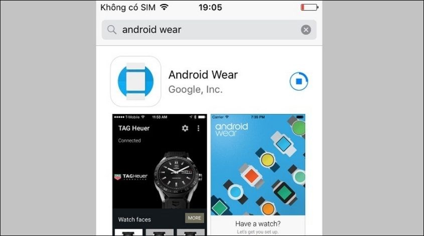 Tải app Android Wear