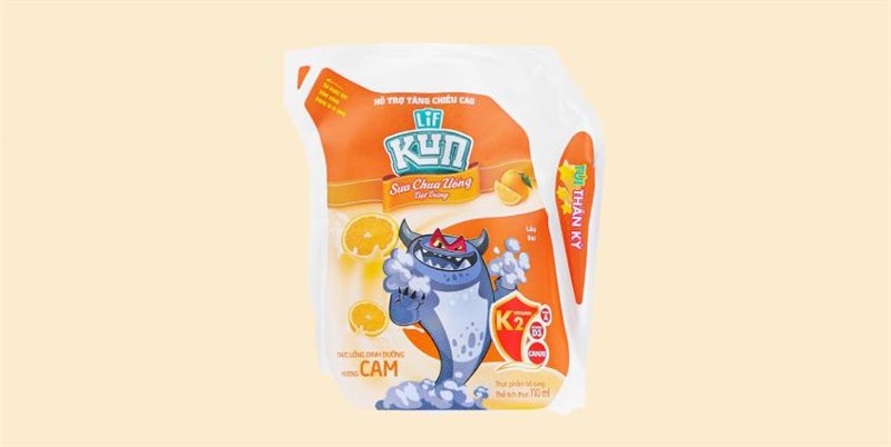 Sữa chua uống LiF Kun hương cam 110 ml