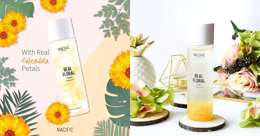 Nước hoa hồng Nacific Real Floral Calendula chiết xuất từ hoa cúc Nước hoa hồng Nacific Real Floral Calendula chiết xuất từ hoa cúc