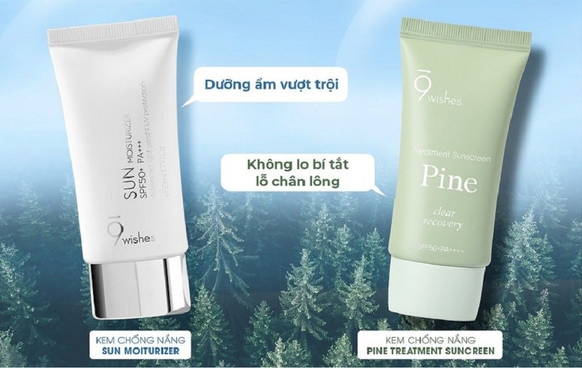 Kem chống nắng 9 Wishes