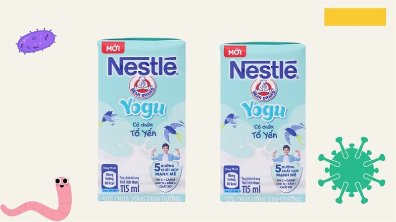 Thùng 48 hộp sữa chua uống tổ yến Nestlé Yogu 115 ml