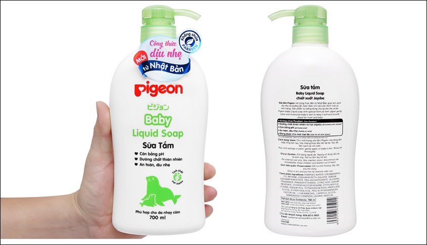 Sữa tắm cho bé Pigeon hương Jojoba 700 ml