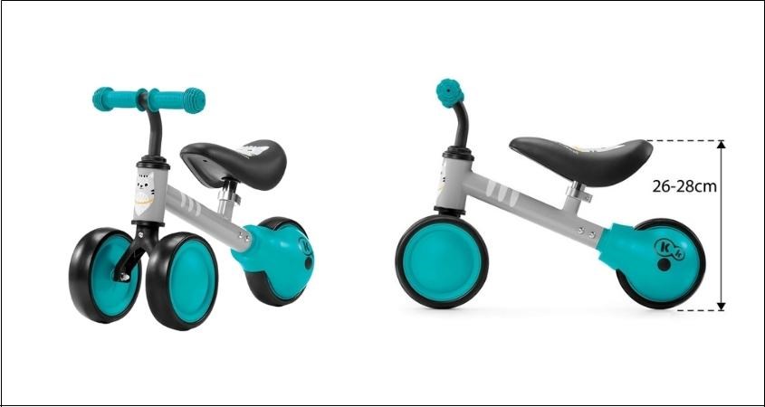 Xe chòi chân 3 bánh Kinderkraft KK.CUTIE - Màu xanh ngọc có chất liệu an toàn cho bé