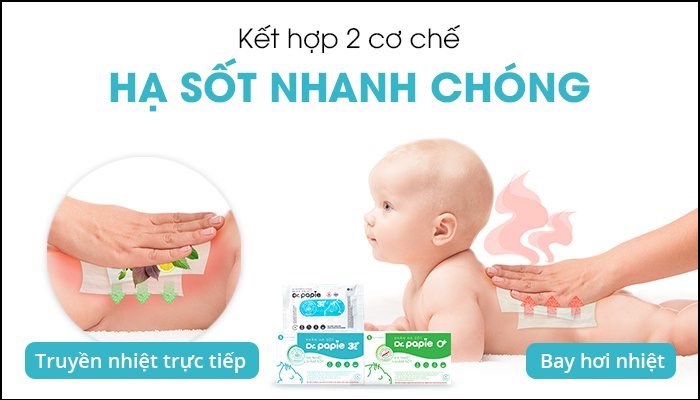 Hạ sốt nhanh chóng nhờ hai cơ chế truyền nhiệt và bay hơi