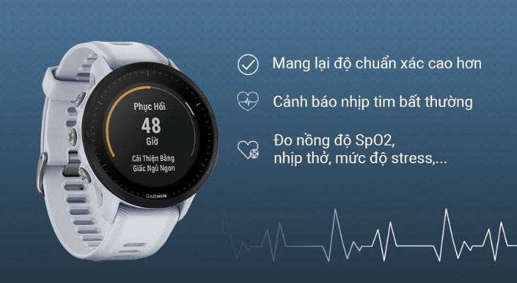 Các tính năng hiện đại đều được trang bị trên đồng hồ thông minh Garmin Forerunner 955