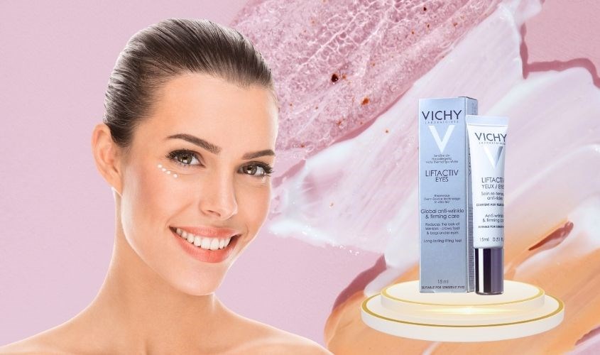 Kem dưỡng mắt giảm nếp nhăn và chống lão hoá 5% Rhamnose Vichy Liftactiv Eyes Supreme 15 ml