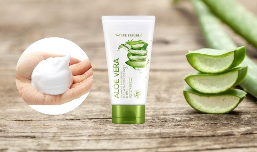 Sữa rửa mặt chiết xuất Lô Hội Nature Republic Soothing & Moisture 150 ml