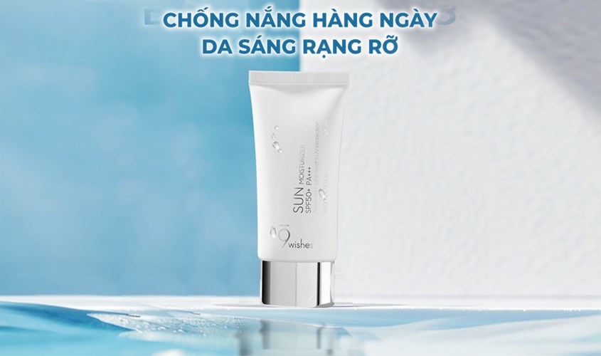 Kem chống nắng ngăn lão hóa, dưỡng trắng da 9 Wishes SPF 50+ PA+++ 50 ml