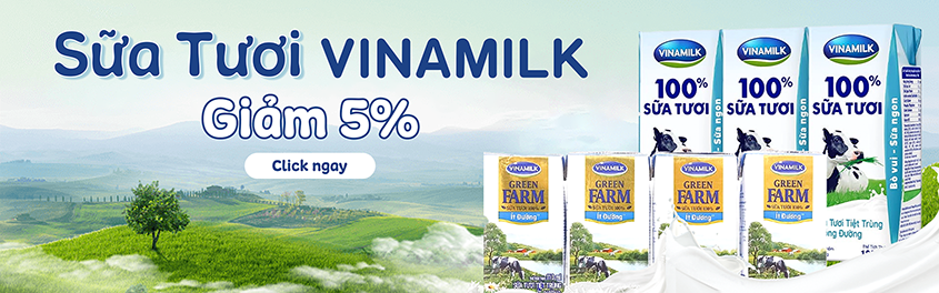 Sữa tươi Vinamilk giảm 5%
