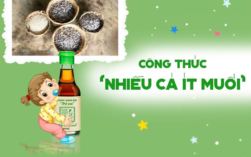 Nước mắm Rin Tĩn ăn dặm cho bé 42°N chai 60 ml