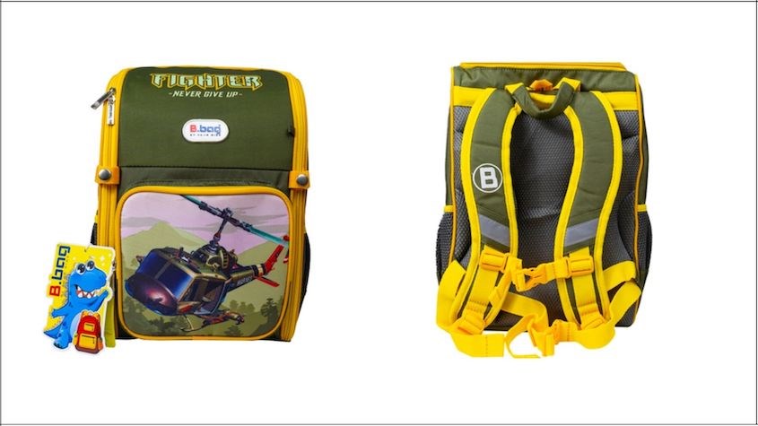 Ba lô chống gù B.Bag Adventure Box-Fighter B-12-113 Xanh rêu