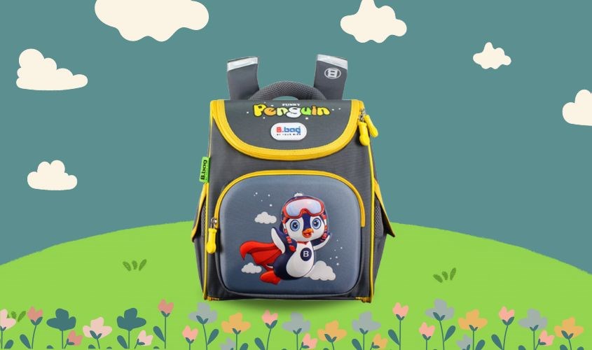 Balo chống gù B.Bag Genius Box F2-Penguin B-12-105 xám Balo chống gù B.Bag Genius Box F2-Penguin B-12-105 xám