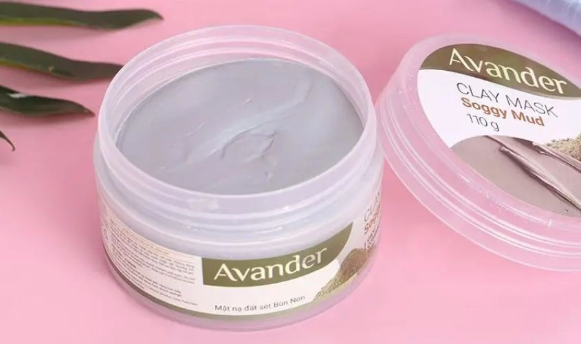 Mặt nạ đất sét trắng làm sạch sâu, dưỡng sáng da Avander 110g (Hũ) 