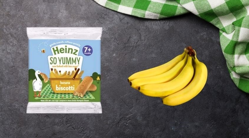 Bánh quy ăn dặm Heinz chuối ít đường