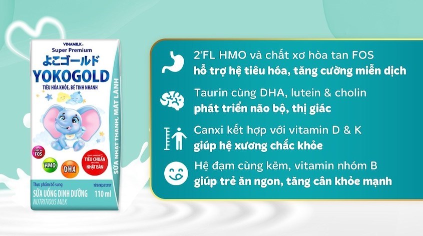 Thùng 48 hộp sữa pha sẵn Vinamilk Yoko Gold hộp 110ml Thùng 48 hộp sữa pha sẵn Vinamilk Yoko Gold hộp 110ml