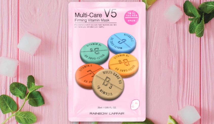 Mặt nạ giấy Vitamin trẻ hoá da Rainbow L