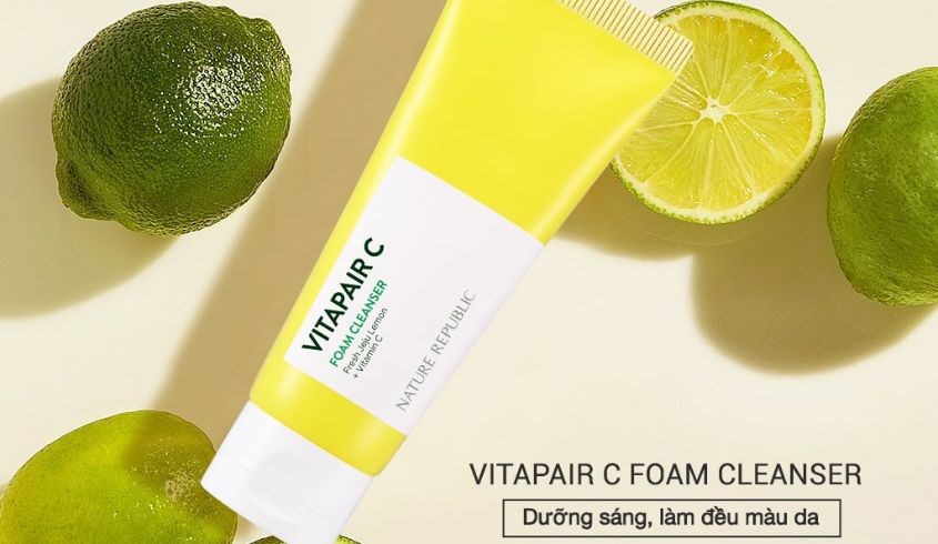 Sữa rửa mặt chiết xuất Chanh Nature Republic Vitapair C 150 ml