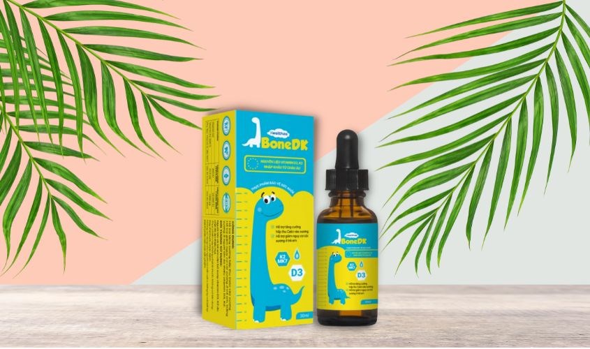 Siro Healthza BoneDK D3+K2 hỗ trợ hấp thu canxi 30 ml (từ 6 tháng)