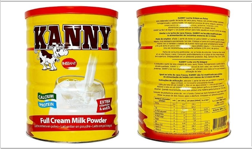 sữa bột nguyên kem kanny