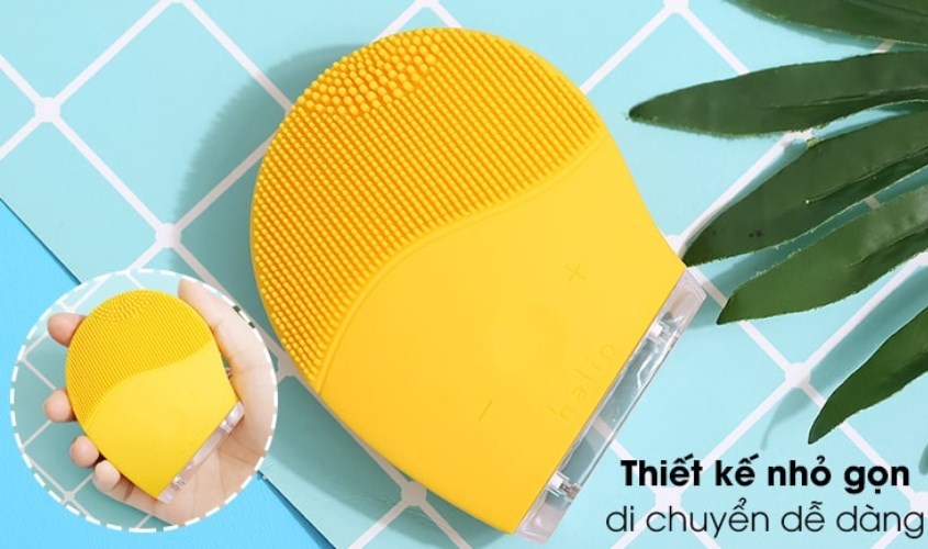 Máy rửa mặt và massage Halio Mustard